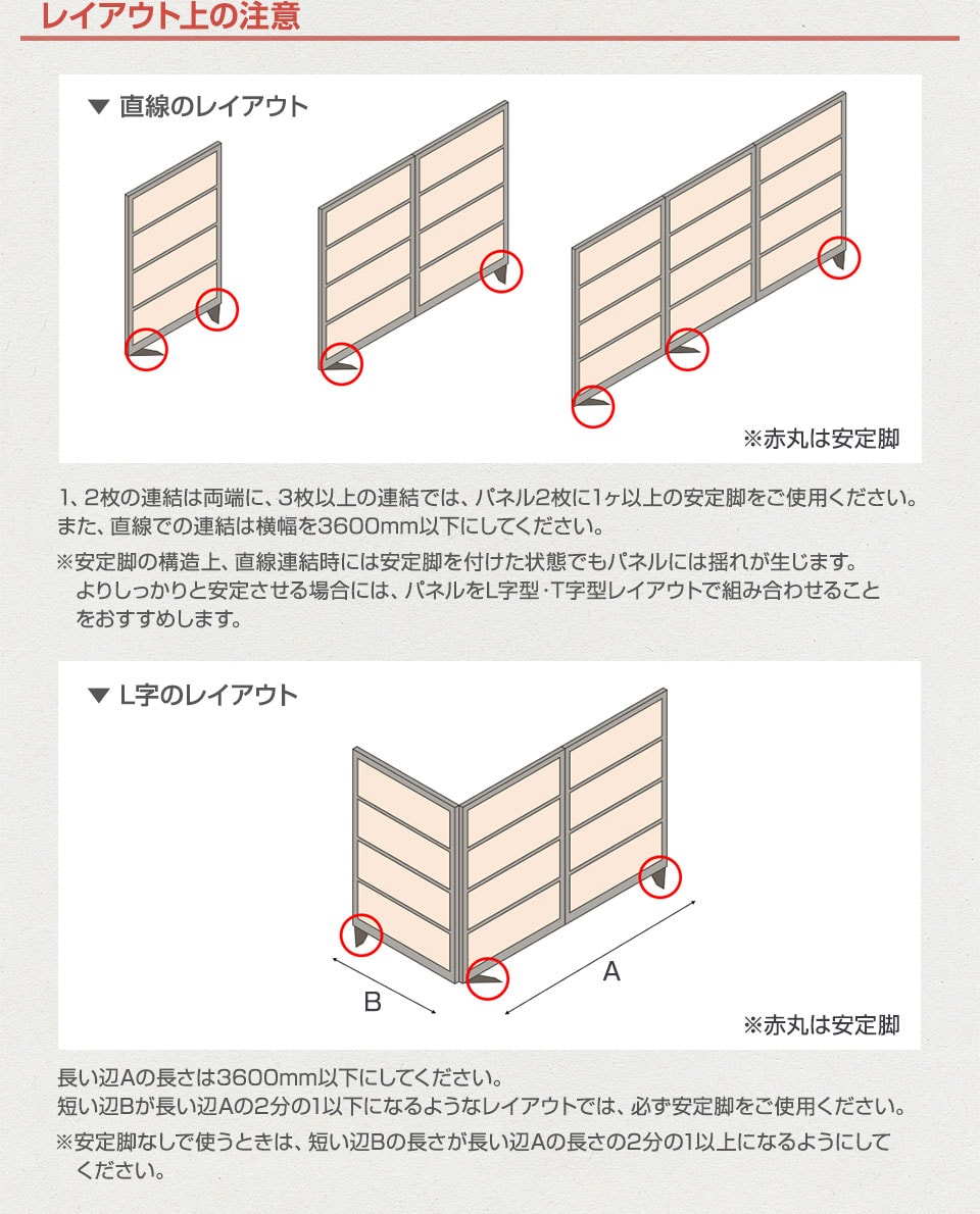 設置に際しての注意事項