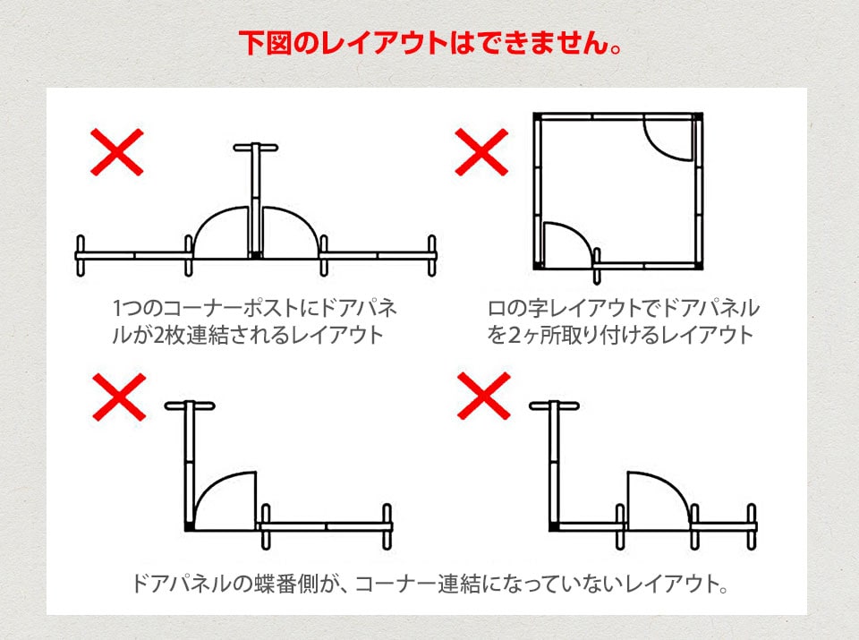 レイアウト不可