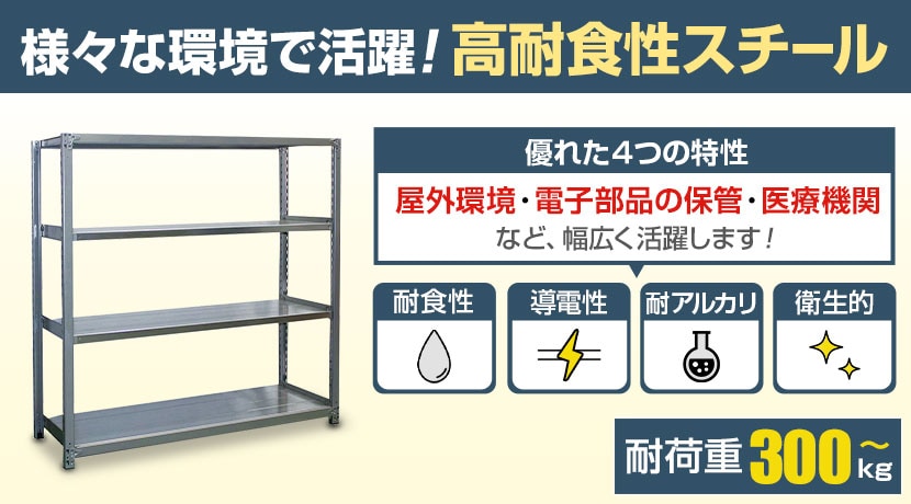 高耐食性めっき棚