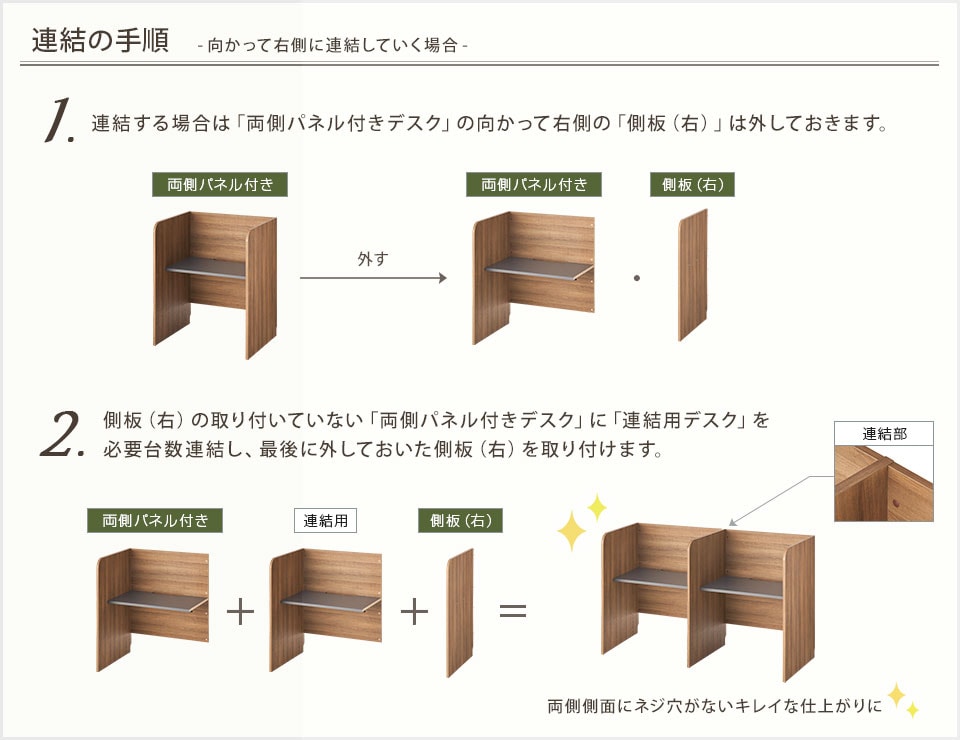 パネルデスクKA･KO･I 連結について01