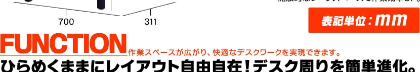 90度 コーナーテーブル