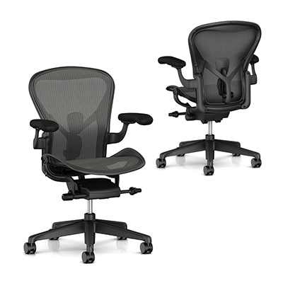 アーロンチェアリマスタード (Aeron Chair Remastered) Bサイズ フルアジャスタブルアーム