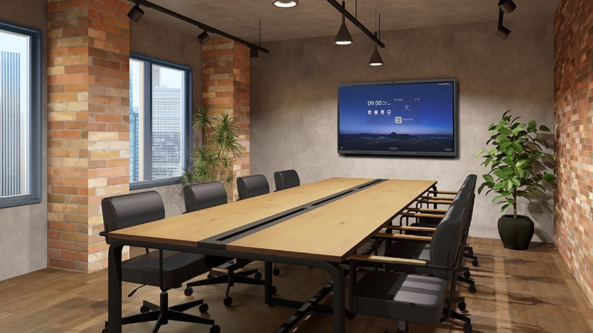 落ち着いた雰囲気で会話が弾むミーティングスペース