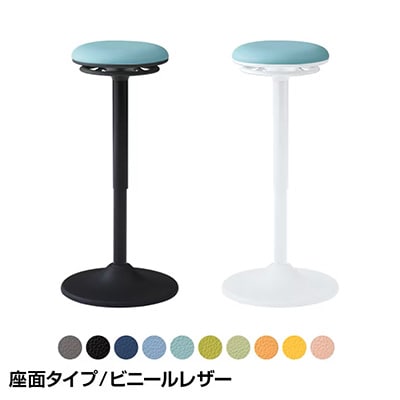 お手入れしやすい張地素材「オカムラ ピルエット 固定脚 座面レザー張り OK-L122-LE」