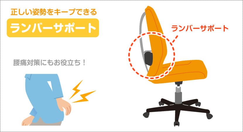 良い姿勢を維持できる