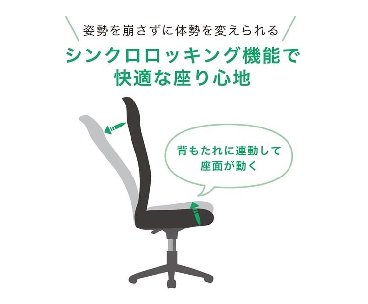 オフィスチェア シンクロロッキング
