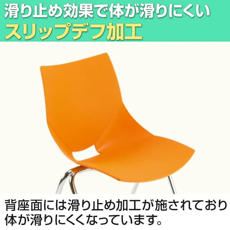 体が滑りにくく加工してある説明