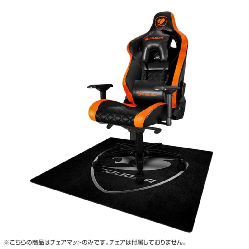 厚手で静音性が高い「COUGAR チェアマット COMMEND 天然ゴム」