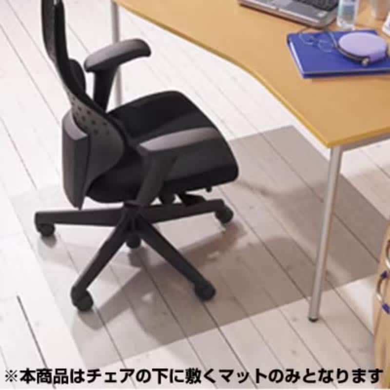 床暖房でも使える「Garage(ガラージ)/チェアマット幅890×奥行1190×厚さ2mm」