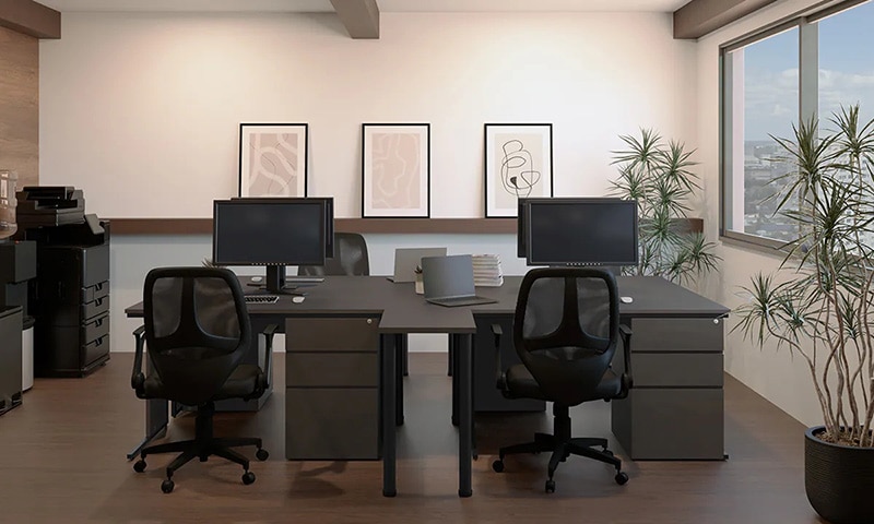 上品で落ち着きのあるおしゃれさが特徴のワークスペース