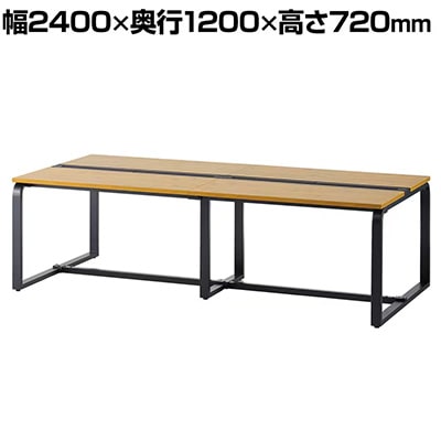 メティオ2.0 古木調 フリーアドレスデスク