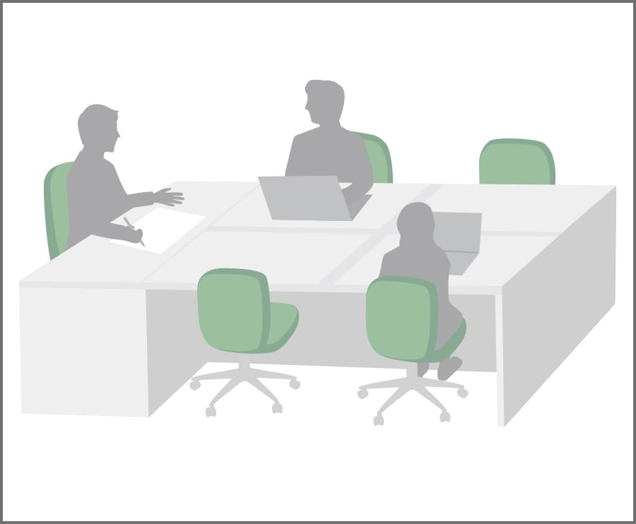 対向型レイアウト