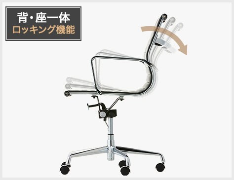 背・座一体ロッキング機能