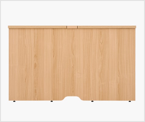 足元への視線を遮り、集中しやすい環境に