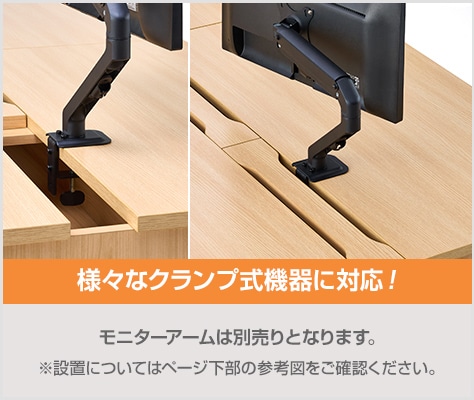 必要に応じて、クランプ式機器の設置に対応