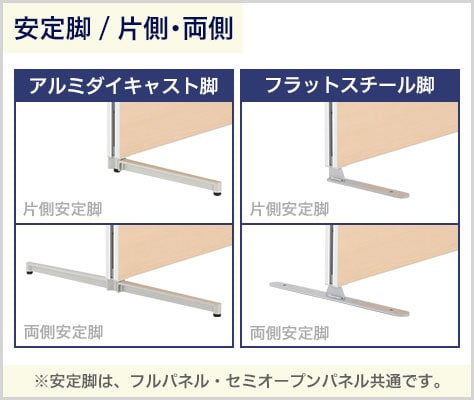 パネルを自立・安定させる安定脚
