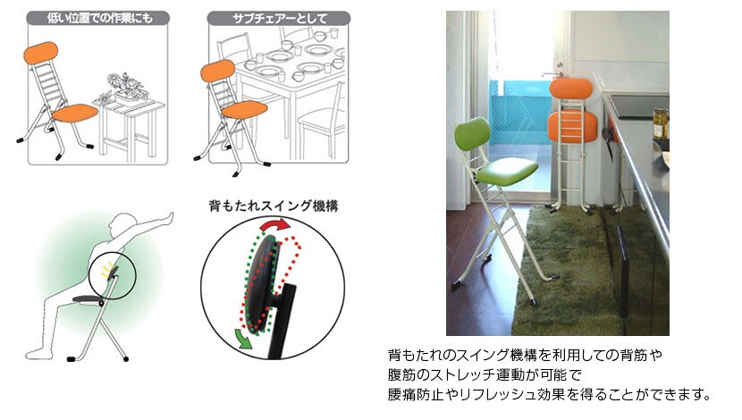 折り畳み時の厚さはわずか17cmと、収納や持ち運びに効果を発揮します。