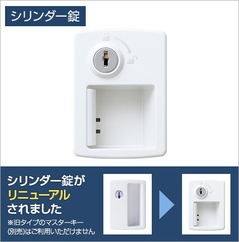 スタンダードな錠タイプ
