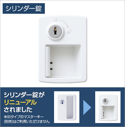 スタンダードな錠タイプ