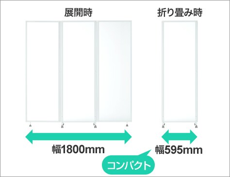 コンパクトに畳める