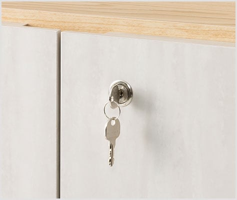 大切な私物を守る鍵付き