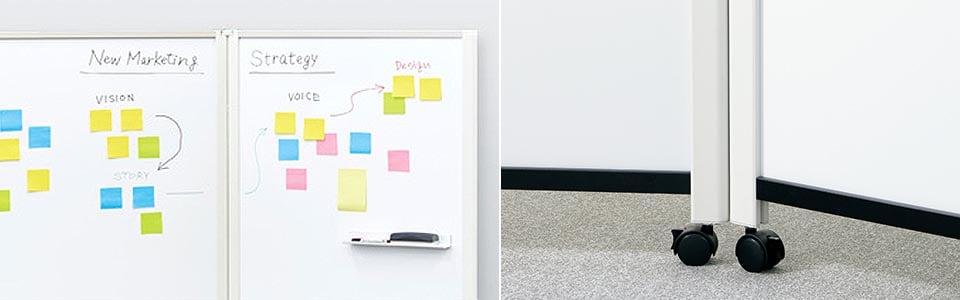 ワイドに書き込める隙間のない連結タイプ