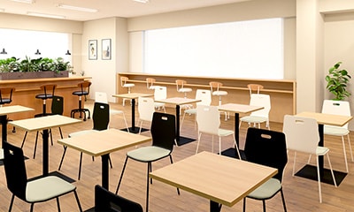 【約25坪】一人でも複数人でも。気分で選べる居心地の良いリフレッシュスペース