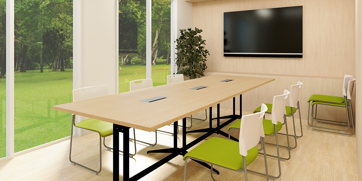 【約20坪・10人用】ナチュラルで温もりある、おしゃれな小規模オフィスレイアウト