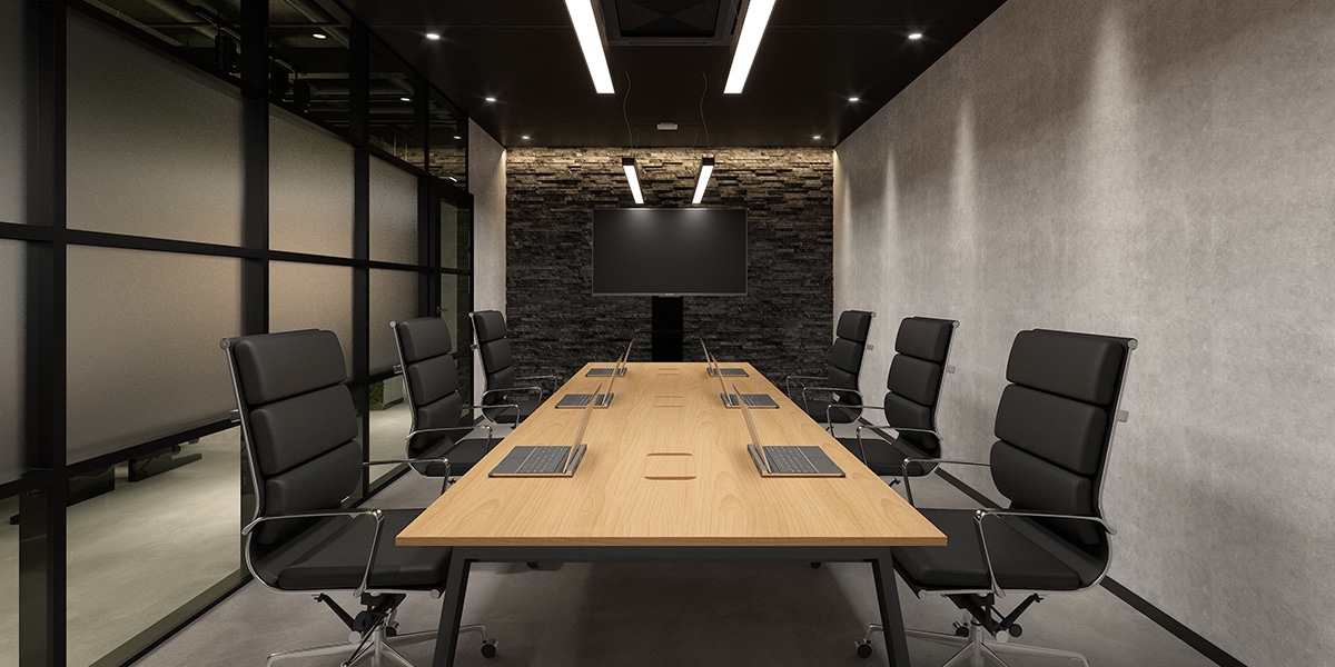 【12坪・4人用】予算約30万円で実現!ナチュラル×ブラックのおしゃれオフィス空間