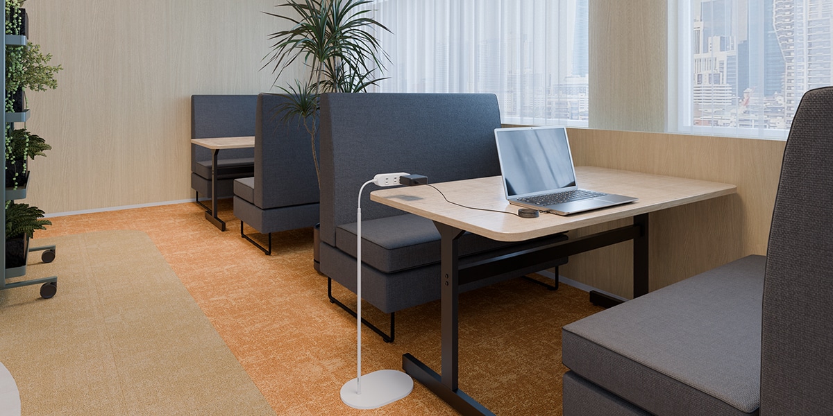 【60坪・15人用】集中と対話が交差するおしゃれなモダンオフィス