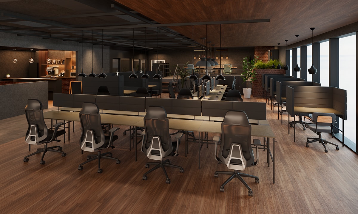 【65坪・20人用】気分とタスクで座席を選べる“居心地のよい基地”を目指したABWオフィス