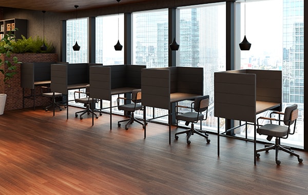 【65坪・20人用】気分とタスクで座席を選べる“居心地のよい基地”を目指したABWオフィス