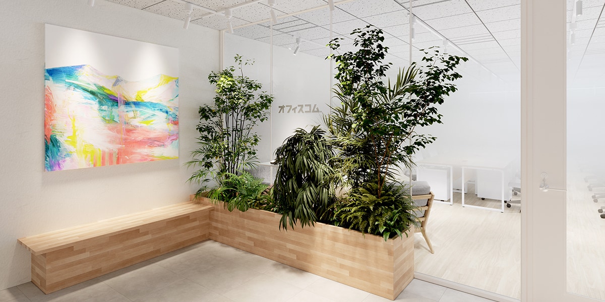 【約45坪・32人用】開放感と温もりが心地よく調和するナチュラルモダンオフィス