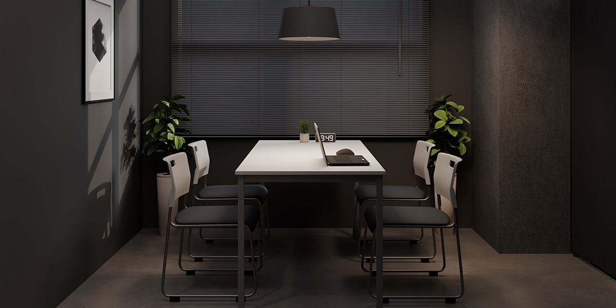 【15坪・5人用】品よく整うシックな小規模おしゃれオフィス