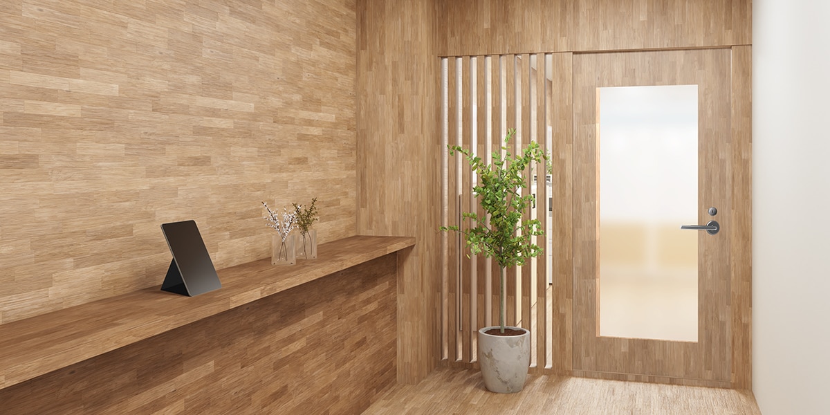 【約30坪・6人用】機能性が高いナチュラルテイストのおしゃれオフィス