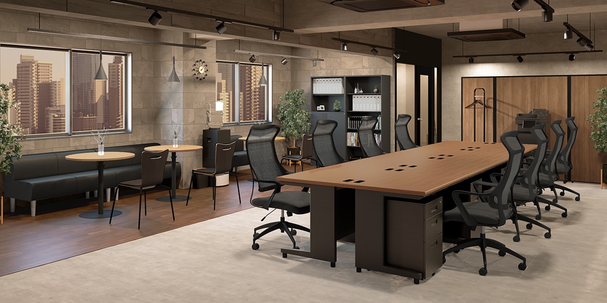 【約20坪・8人用】インダストリアルモダンテイストのおしゃれオフィス