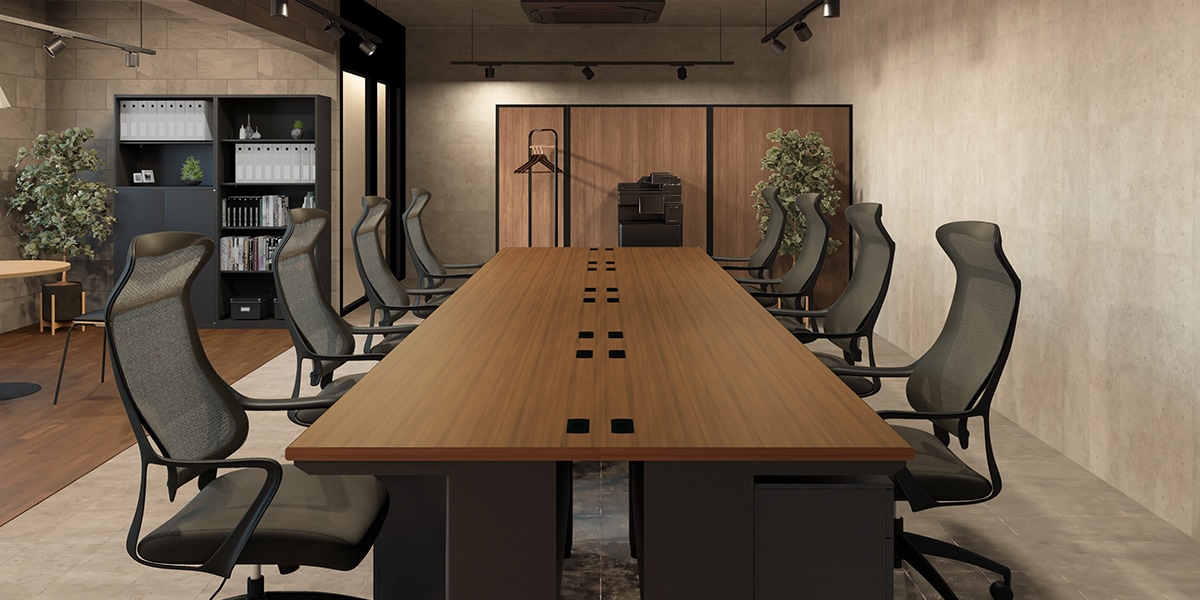 【約20坪・8人用】インダストリアルモダンテイストのおしゃれオフィス