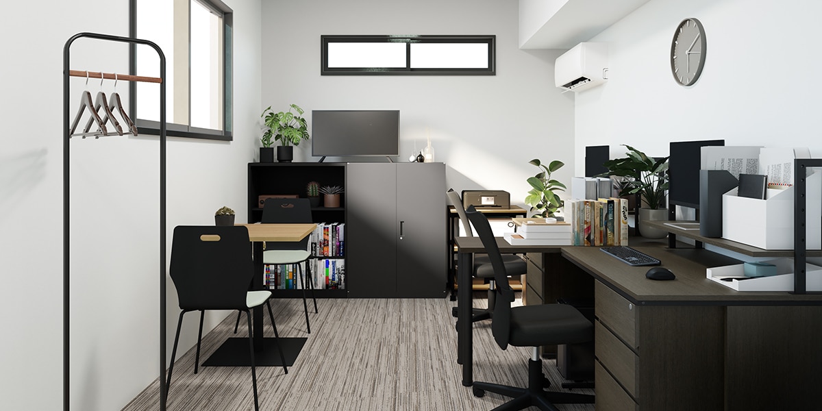 【3坪・2人用】予算約20万円で作るコンパクトでおしゃれなオフィス