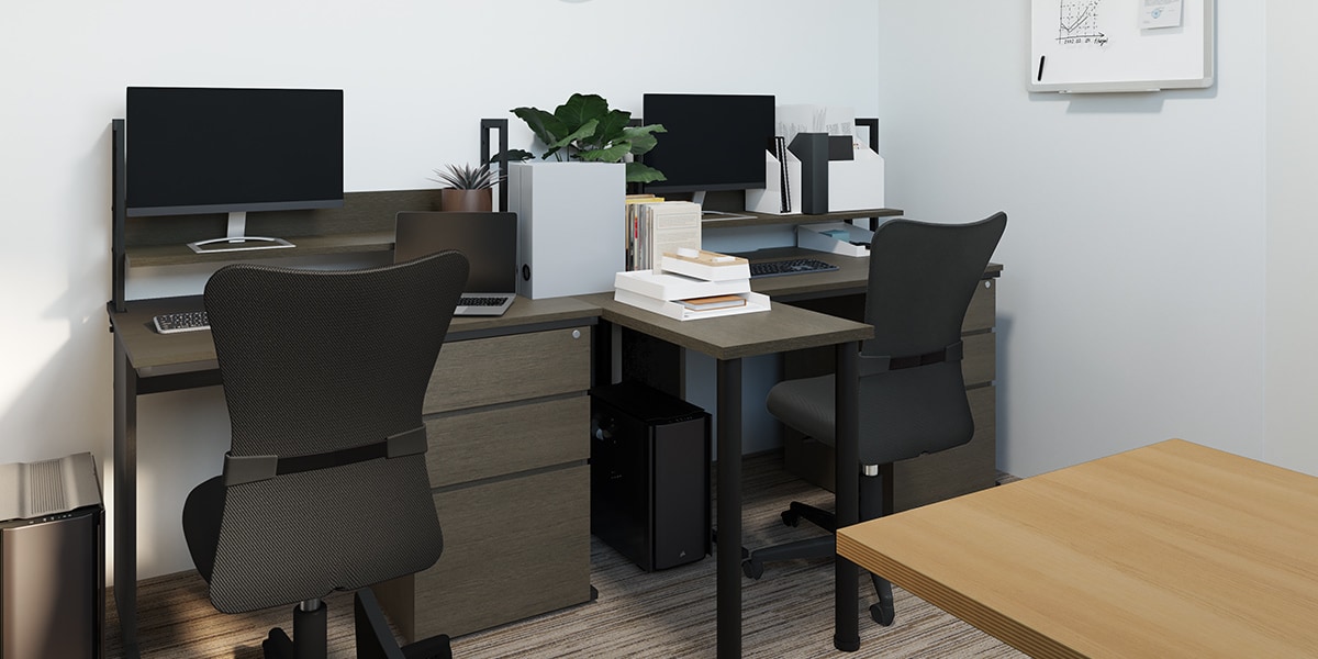 【3坪・2人用】予算約20万円で作るコンパクトでおしゃれなオフィス