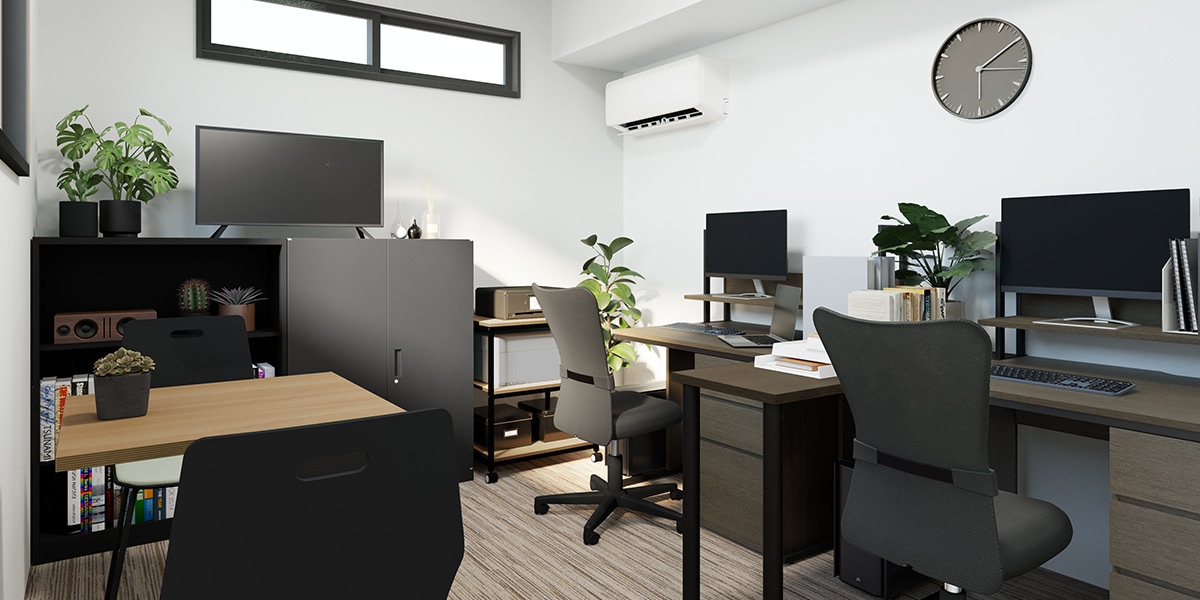 【3坪・2人用】予算約20万円で作るコンパクトでおしゃれなオフィス