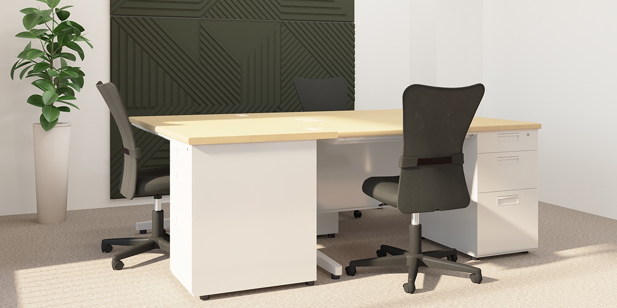 【5～6坪・3人用】予算約30万円! 価格重視のおしゃれなオフィスレイアウト