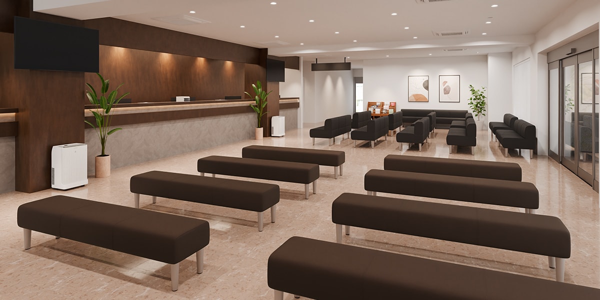 【坪数別】病院・クリニックのおしゃれな受付レイアウト実例3選
