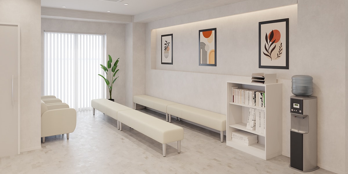 【坪数別】病院・クリニックのおしゃれな受付レイアウト実例3選