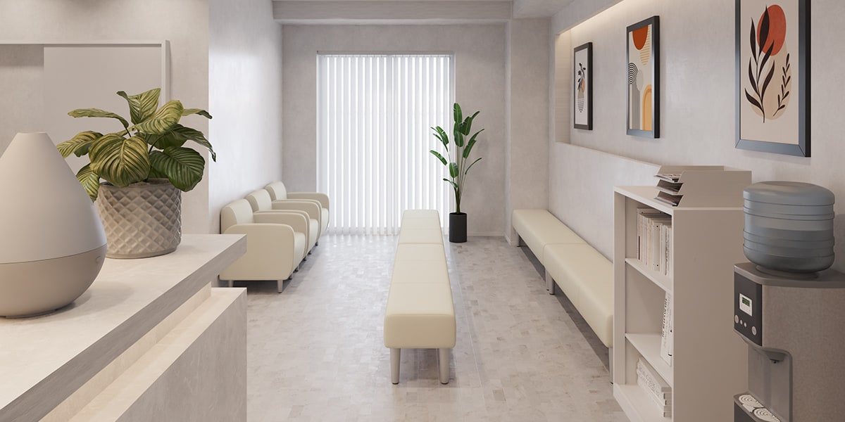 【坪数別】病院・クリニックのおしゃれな受付レイアウト実例3選