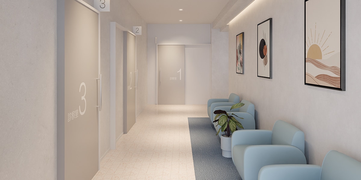 【坪数別】病院・クリニックのおしゃれな受付レイアウト実例3選
