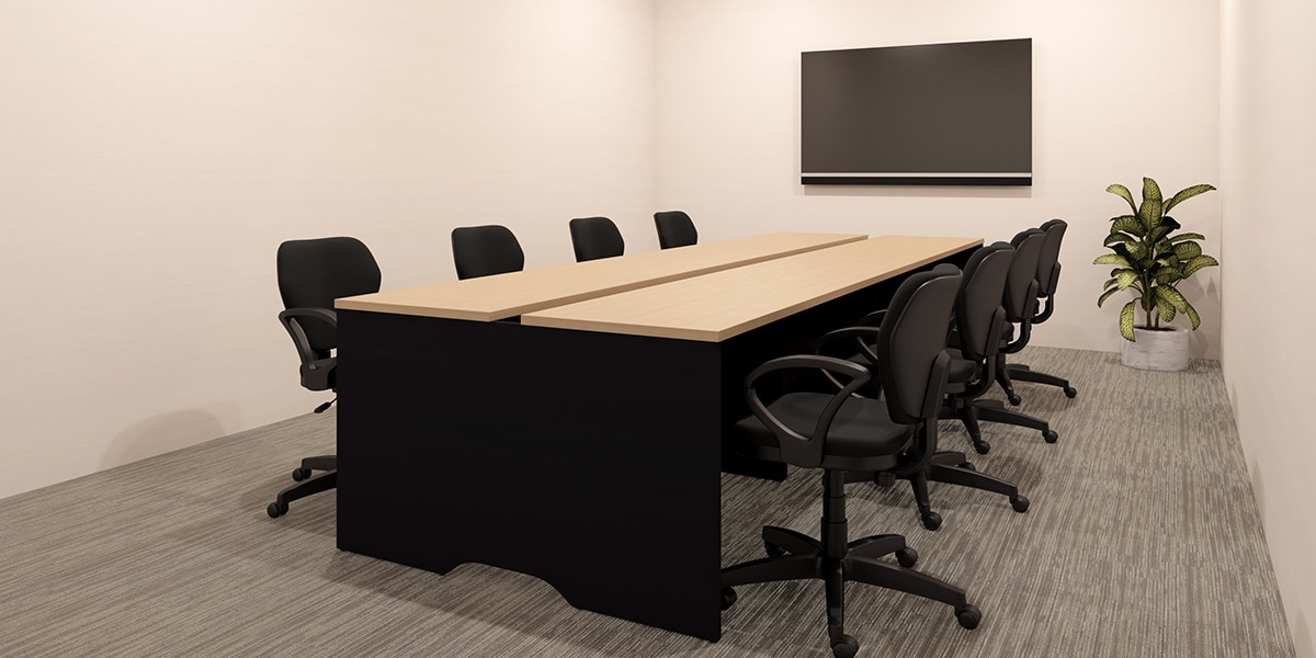 【約40坪・25人用】効率UPと快適さを追求したコールセンター型オフィスレイアウト