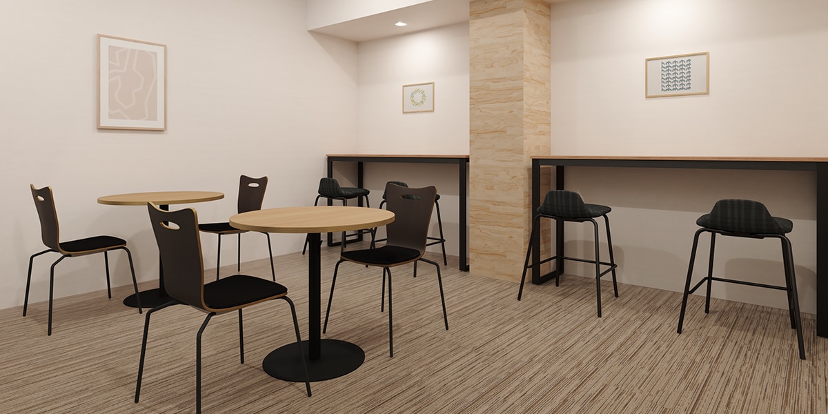 【約40坪・25人用】効率UPと快適さを追求したコールセンター型オフィスレイアウト